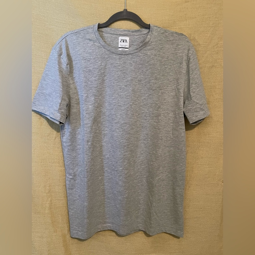 Zara Gray Shirt, Size L Slim Fit